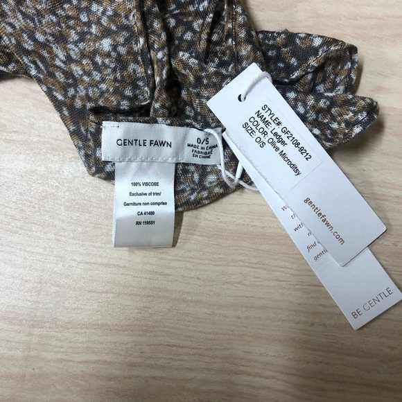 Gentle Fawn Kimono-Ledger Color Olive Microditsy NWT - Picture 3 of 3